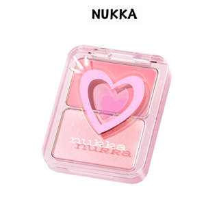 NUKKA Đĩa Blush Ánh Sáng Nước Nổi Bật Đường Viền Tự Nhiên Ba Chiều Mở Rộng Màu Sắc Làm Sáng Da Trong Suốt Kem Blush Mặt Hai Màu
