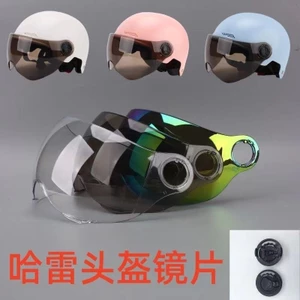 Mũ bảo hiểm 3C tiêu chuẩn quốc gia, kính chống mài mòn, giá đỡ ống kính, phụ kiện đa năng cho xe máy Harley