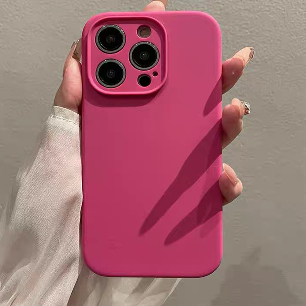 Pitaya Liquid Silicone Bảo Vệ Ống Kính Chính Xác Ốp Điện Thoại Cho iPhone 17 Pro Max 16 Plus 15 14 13 12 Vỏ Bảo Vệ Chống Sốc