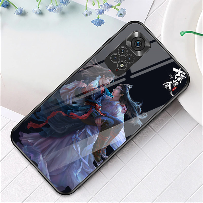 Ốp điện thoại kính cường lực Lan Zhan Wuxian chưa được thuần hóa cho Xiaomi Redmi Note 13 pro plus 12 4G 11 10 5G 9