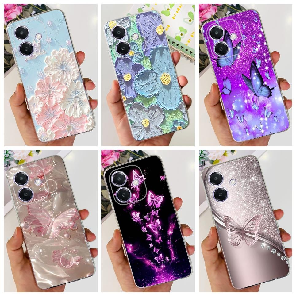 Ốp điện thoại OPPO A3x 4GCase OPPO A3 4G oppoA3 5G OppoA3x 5G CPH2683 CPH2641 CPH2681 CPH2669 Ốp silicon TPU mềm hình hoa