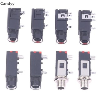 Ndy 2 CÁI 6.35mm Giắc cắm âm thanh nổi 3Pin Ổ cắm âm thanh nổi Micro Dây hàn N