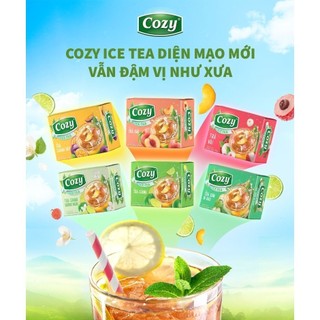 [Ảnh thật] Trà Cozy hòa tan Ice Tea  (hộp 16 gói x 15g)