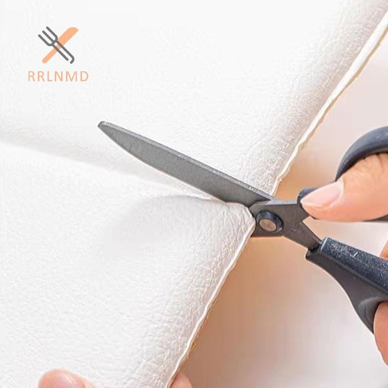 Rrlnmd Giấy dán tường xốp chống va chạm Miếng dán đầu giường Túi mềm tự dính Phòng trẻ em 3D Nhãn dán tường ba chiều MỚI