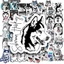 Bộ Hình Dán - 50 Nhãn Dán Hình Chó Husky - Chống Thấm Nước