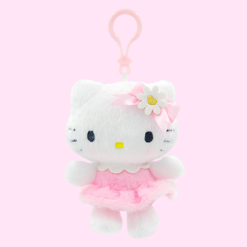 Sanrio Hoa Kỷ Niệm Kitty Rose Tình Yêu Mặt Dây Chuyền Búp Bê Mặt Dây Chuyền