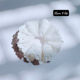Scrunchies xô ren 4 lớp Mieo Shoes