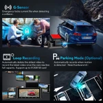 Dash Cam Cho Ô Tô WiFi Trước + Trái + Phải + Phía Sau 4 Ống Kính Máy Ảnh * 1080P DVR Xe Ô Tô Ghi Vòng — ảnh 6