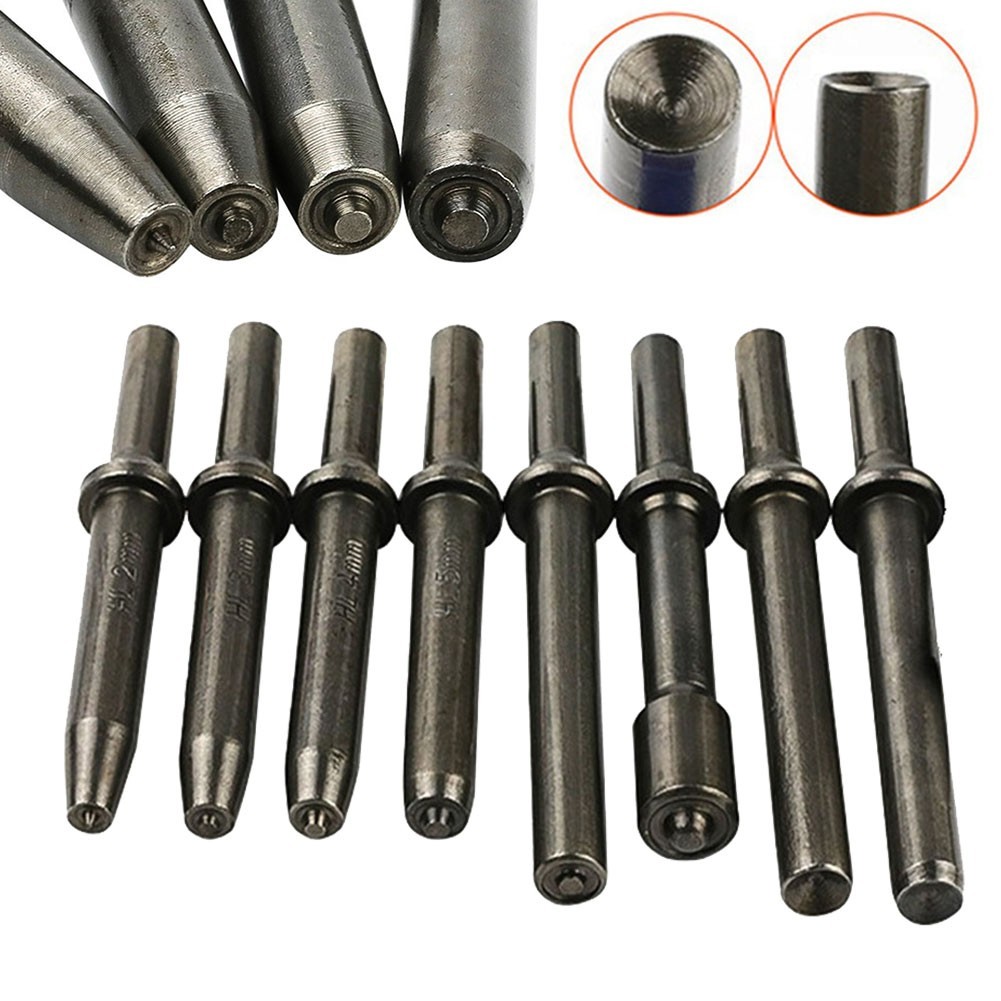 1pc Đầu đinh tán khí nén Bán rỗng Đầu đinh tán rắn Khí nén Búa tác động Sản phẩm chất lượng cao