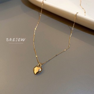 Drejew Vòng cổ tình yêu đơn giản Hàn Quốc chuỗi xương đòn ngắn nhỏ ngọt ngào