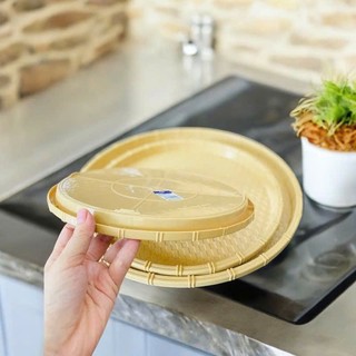 Mẹt nhựa tròn giả mây tre đan Khôi Nguyên, Đĩa mẹt tròn đựng bún đậu,đồ ăn vặt,mẹt gà