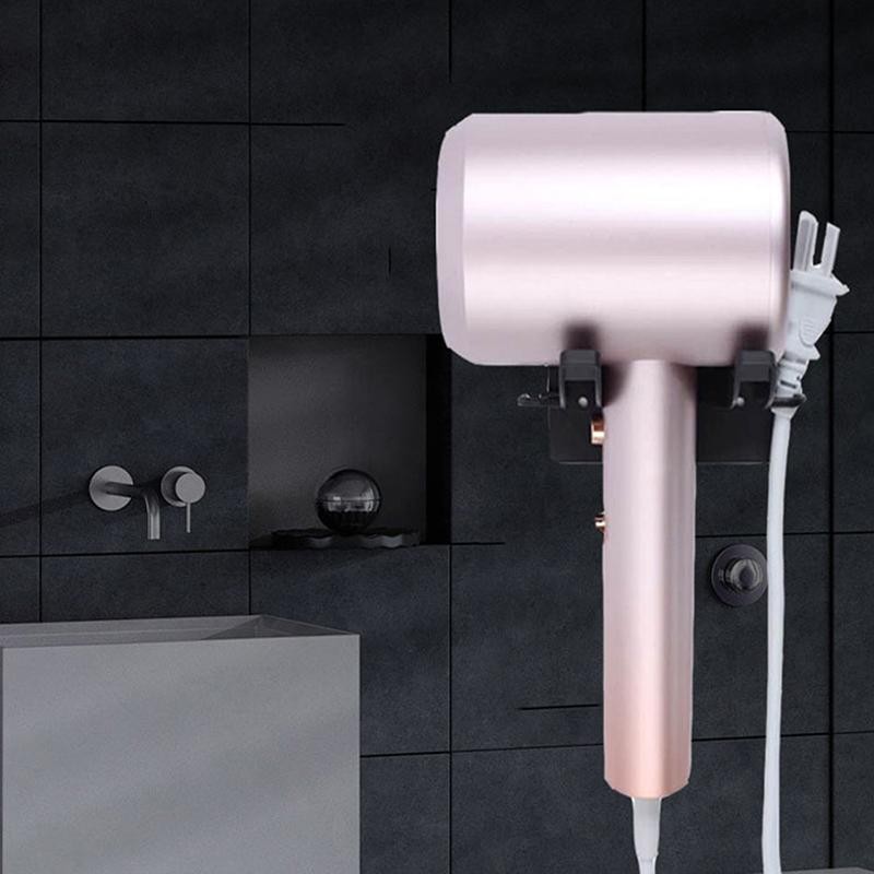 Giá đỡ máy sấy tóc TMOY Giá đỡ treo tường bằng nhựa Không đục lỗ Giá sắp xếp tự dính Kệ tổ chức tại nhà Phụ kiện TCS