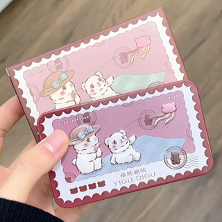 YIGUDIGU Bảng phấn mắt có hộp sắt gương dễ thương