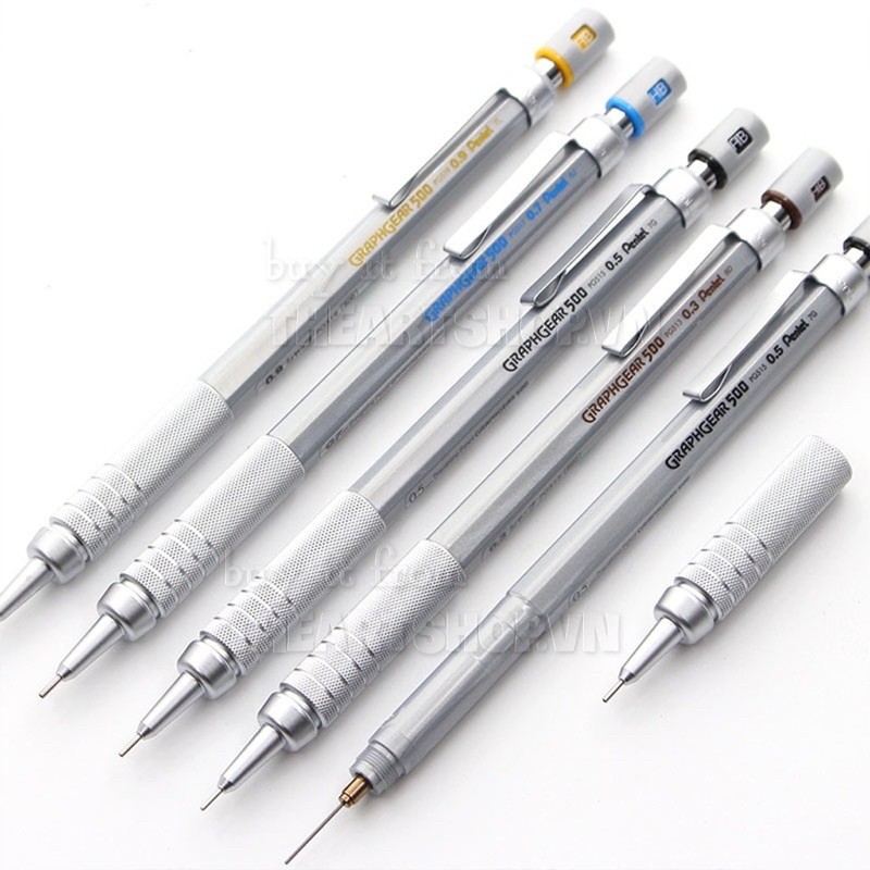 Bút chì bấm cơ khí Pentel Graphgear 500.