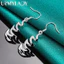 URMYLADY Bạc 925 Bông Tai Nhịp Tim Cho Nữ Thời Trang Cưới Đính Hôn Trang Sức Quyến Rũ
