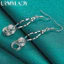 URMYLADY Bạc 925 Đôi Nhẫn Bông Tai Nữ Thời Trang Cưới Đính Hôn Quyến Rũ Trang Sức