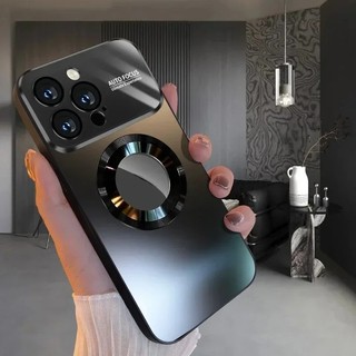Ốp Lưng Titan Kim Loại Mờ Sang Trọng Cho iPhone 16 15 14 13 12 11 Pro Max Plus Ống Kính Kính Kính Bảo Vệ Camera