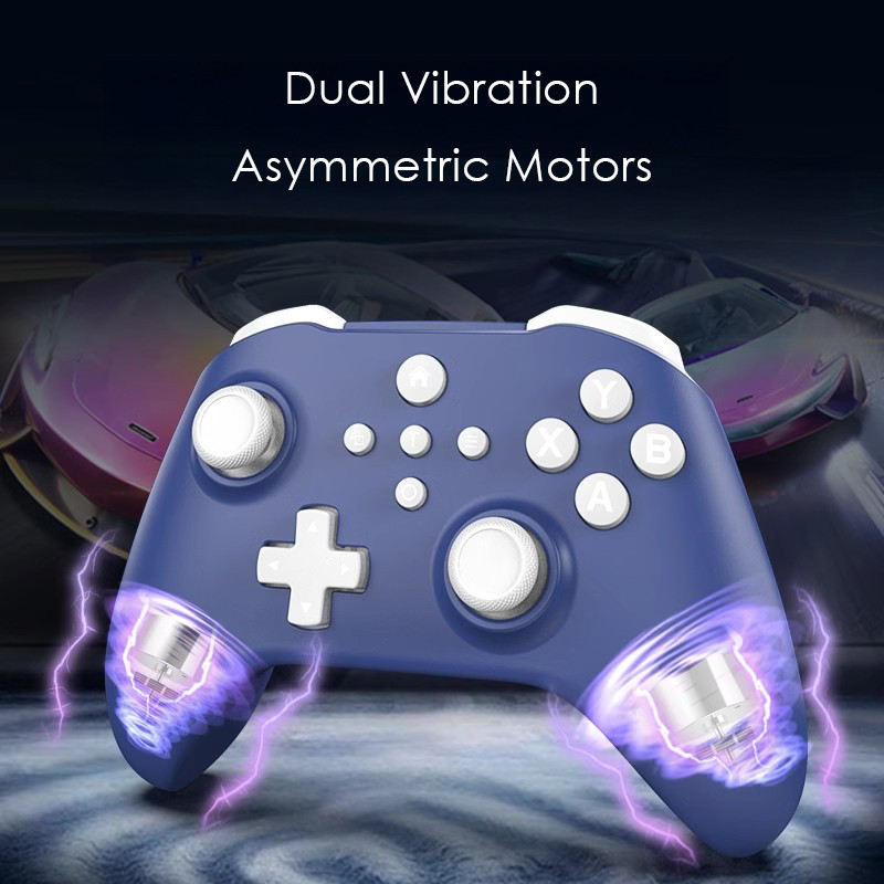 Maoedge Hall Joystick Bộ điều khiển trò chơi không dây Con quay hồi chuyển Tay cầm chơi Game Bluetooth cho Nintendo Switch Bộ điều khiển điện thoại PC