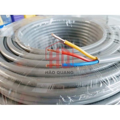 (Mét) Dây Điện Daphaco 3x4.0mm 3PA Bọc Xám | Dẫn Điện Tốt – Chống Cháy – Chính Hãng