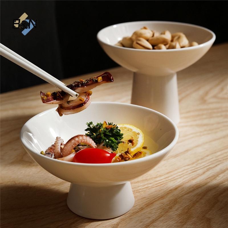 Bộ bát trái cây bằng gốm thanh lịch B & N - Cốc tráng miệng sành điệu, Bát kem và món ăn phục vụ để sử dụng tại nhà hàng và tại nhà.