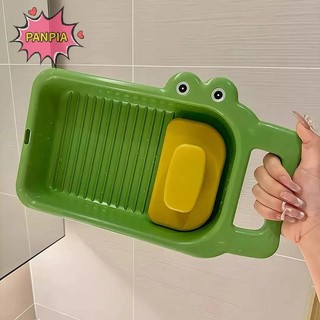 [PNPIA] Washboard Hộ Gia Đình Hoạt Hình Con Lăn Cá Sấu Ký Túc Xá Rửa Tay Quần Lót Đa Năng Chống Trơn Trượt Bàn Giặt Boutique
