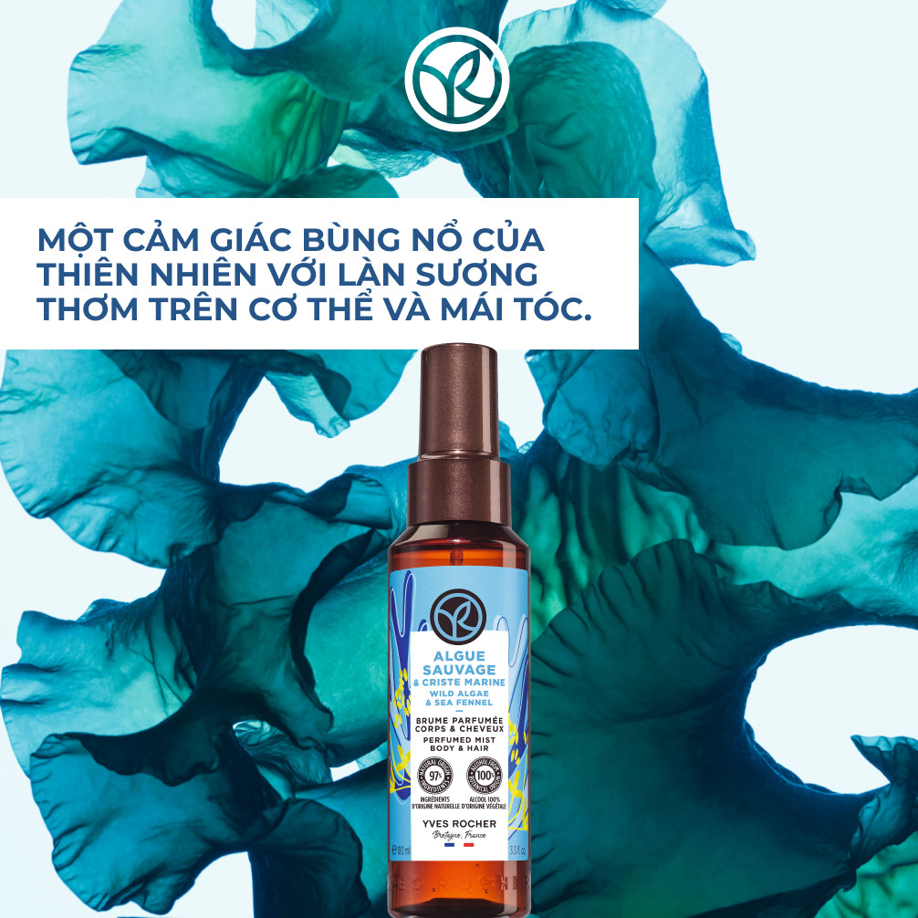 Review Xịt Thơm Tóc & Cơ Thể Yves Rocher Body Mist & Hair 100ml - Đa Dạng Mùi Hương Thiên Nhiên