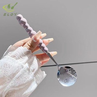 [ELOY] Ngọc Trai Tay Cầm Thìa Inox Khuấy Thìa Kem Bánh Món Tráng Miệng Thìa Thanh Phụ Kiện Nhà Bếp VN