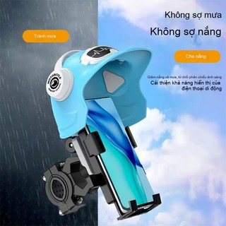 Giá đỡ điện thoại hình ô mini chống sốc chống mưa gió gắn ghi đông hoặc gương xe máy, tương thích nhiều dòng máy