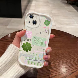 Ốp điện thoại cỏ ba lá dễ thương Ins cho OPPO Reno14 Pro 14F A5 Pro A5X A5i Wave Ốp lưng TPU mềm