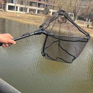 Lưới câu cá hình tam giác có thể gập lại bằng nhôm nhẹ Lưới nhúng câu cá Mini để du lịch nước mặn