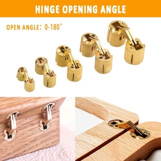8mm Đồng Thau Vô Hình Bản Lề Đồng Nguyên Chất Ẩn giấu Bản Lề Cho tự làm Hộp Trang Sức Hộp Quà Tặng Bàn Làm Việc 10mm 4 cái phù hợp dùng trong gia đình xưởng sửa chữa và mang theo tiện lợi