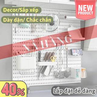 Xả hàng- Giá treo tường  không gian nhà bếp bảng pegboard Luxe CribCo lắp đặt nhanh  vật dụng gọn gàng