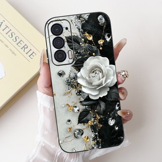 Dành Cho Motorola Edge 2021 Ốp Lưng XT2141-1 Vỏ Chống Sốc Thời Trang Thoáng Mát Hoa Hoàng Hôn Sơn Vỏ Điện Thoại Cho Moto Edge 2021 Vỏ Mềm