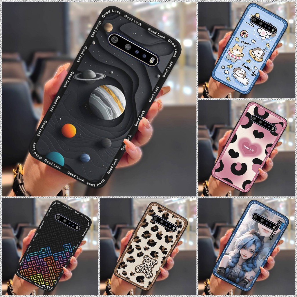 Bọc Toàn Bộ Vỏ Điện Thoại Dễ Thương Cho LG V60 ThinQ 5G Bảo Vệ Chống Bụi Bẩn Vỏ Mềm Chống Va Đập TPU Chống Sốc Ốp Lưng Silicon Hoạt Hình Chống Thấm Nước Chống Bụi Thiết Kế Thời Trang Bền Đẹp