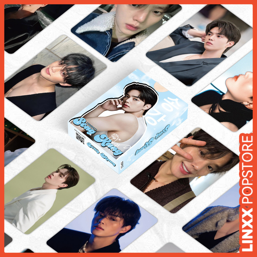 LINXX 55 Chiếc Song Kang Lomo Cards HD Chụp Ảnh Selfie Sưu Tập 3 inch Mini Holographic Laser Thẻ K-drama Quạt Hàng Hóa Bộ Quà Tặng