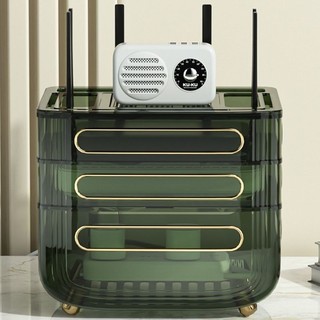 Bộ định tuyến Hộp lưu trữ Set-Top Hộp lưu trữ phòng khách Ổ cắm lưu trữ Mạng không dây Tủ TV Hộp lưu trữ treo tường Phong cách mới Hộp lưu trữ wifi Giá lưu trữ Ổ cắm tổ chức Dụng cụ tiện dụng