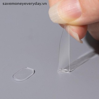 [savemoneyeveryday] 60 Miếng Gel Băng Keo Hai Mặt Không Dấu Vết Hình elip Cho Móng Tay Giả Đế Trưng Bày Miếng Dán Keo Thạch Mềm Siêu Mỏng [vn]