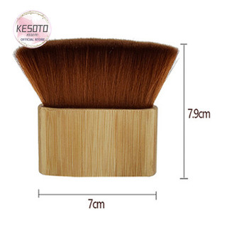 Bàn chải lau bụi cổ cắt tóc, Bàn chải làm sạch cổ mềm, Dụng cụ cắt tóc Salon chuyên nghiệp có tay cầm bằng gỗ