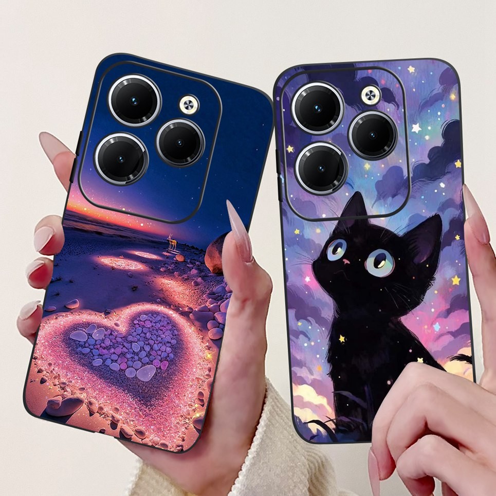 Ốp điện thoại Tecno Spark 20 Pro Spark 20C 20 Pro + Phong cách mát mẻ Vỏ điện thoại họa tiết rồng hổ màu đen silicon mềm Spark20 20Pro
