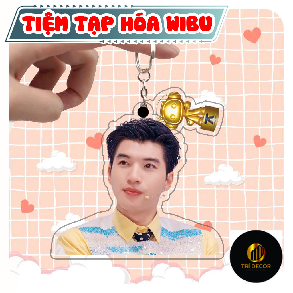 Móc Khoá Keychain Acrylic Hiếu Thứ Hai Quán Quân Anh Trai Say Hi Móc Khóa 2 Mảnh Hình Và Cúp Vàng Tiệm Tạp Hóa Wibu