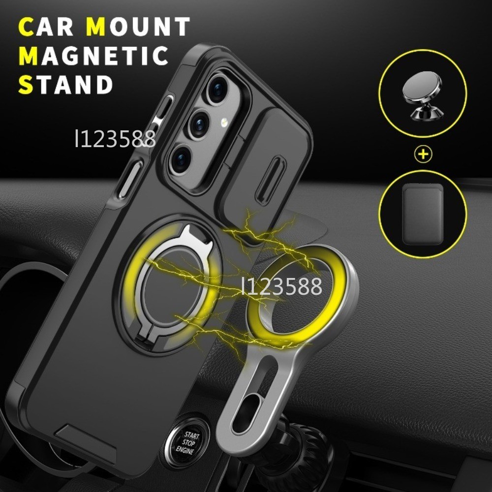 Dành Cho Samsung A56 5G 2025 Trượt Camera Bảo Vệ Ốp Lưng Điện Thoại Samsung Galaxy A56 A17 A27 A07 A16 A26 A36 SamsungA56 Chân Đế Chắc Chắn