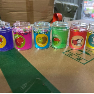 Hộp 24 chai slime hình thú bắt mắt, chất nhờn ma quái, đồ chơi xả stress