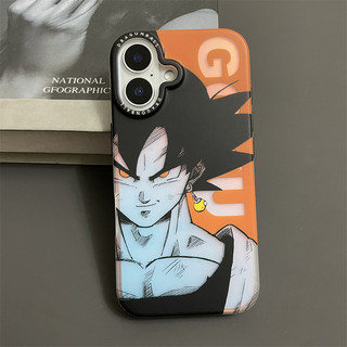 Ốp điện thoại cứng IMd thời trang cho iPhone 16 15 14 13 11 12 Pro Max Laser Goku Vegeta Frieza Phim hoạt hình