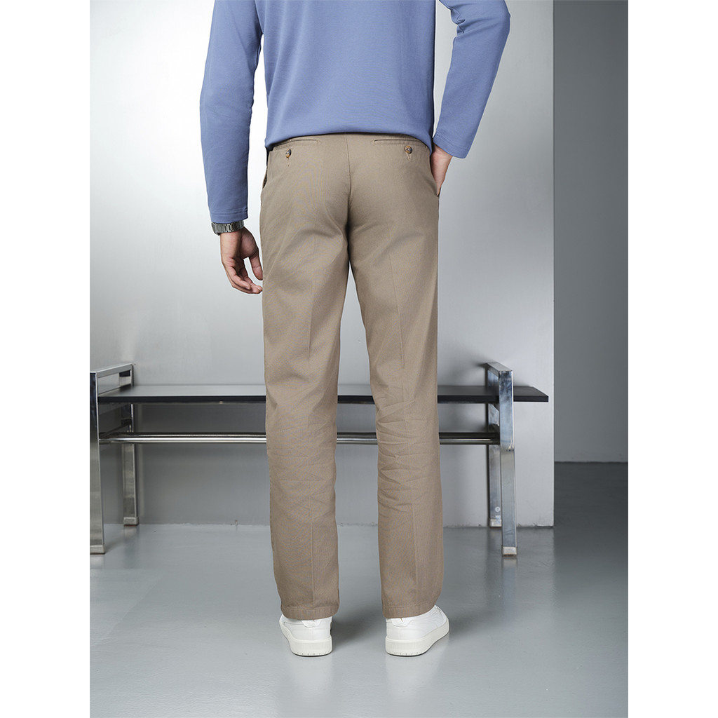 Quần Khaki 1Ply Viettien Smart Casual Vải Cottton Phom Regular VT00000250