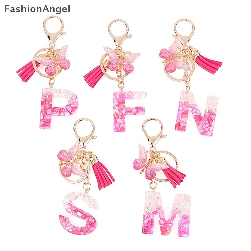 FashionAngel Thời Trang DIY A-Z Chữ Móc Khóa Kim Loại Pendent Nữ Chìa Khóa Xe Hơi Đơn Giản Tên Chìa Khóa Tiệc Quà Tặng Trang Sức VN