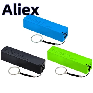 Usb Di Động Điện Không Hàn Diy Kit 1 18650 Sạc Pin Diy Di Động Điện Hộp Pin Màu Đen