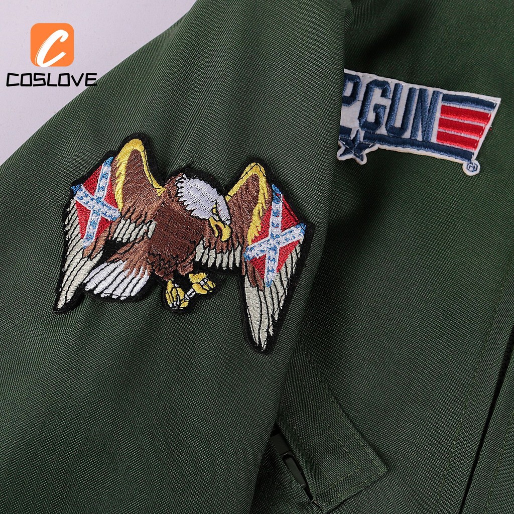 Phim Cổ Điển TOP GUN Phi Công Cosplay Quần Áo Trọn Bộ Trang Phục Phù Hợp Với Người Trang Phục Dài Tay Áo liền quần Cosplay Phục Hồi Hoàn Hảo