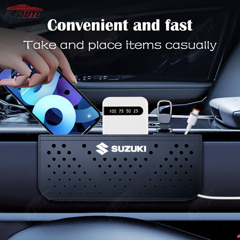 Suzuki Di Động Đục Lỗ Túi Bảo Quản Dính Da Thùng Rác Dung Tích Lớn Lưu Trữ Nơi Điện Thoại Cho Suzuki Carry Ertiga Xl7 Apv S-presso Baleno Jimny Swift Ignis Vitara