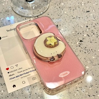 Ốp điện thoại di động hình ngôi sao xoay màu hồng sang trọng Thích hợp cho iPhone16 15 14 13 Pro Max Bảo vệ Camera chống sốc Vỏ cứng chống rơi