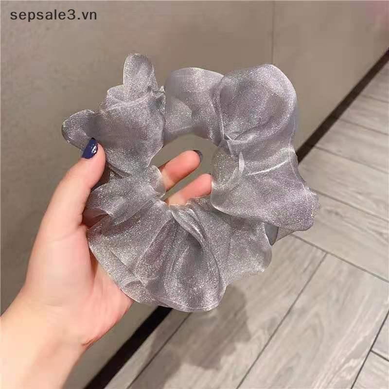 # Vn # Lưới phản quang Dây buộc tóc quá khổ bằng cao su lớn co giãn trơn.